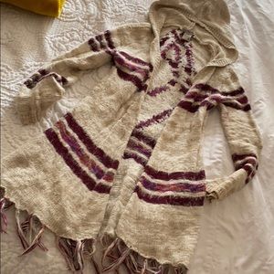 Women’s Aztec hooded cardigan